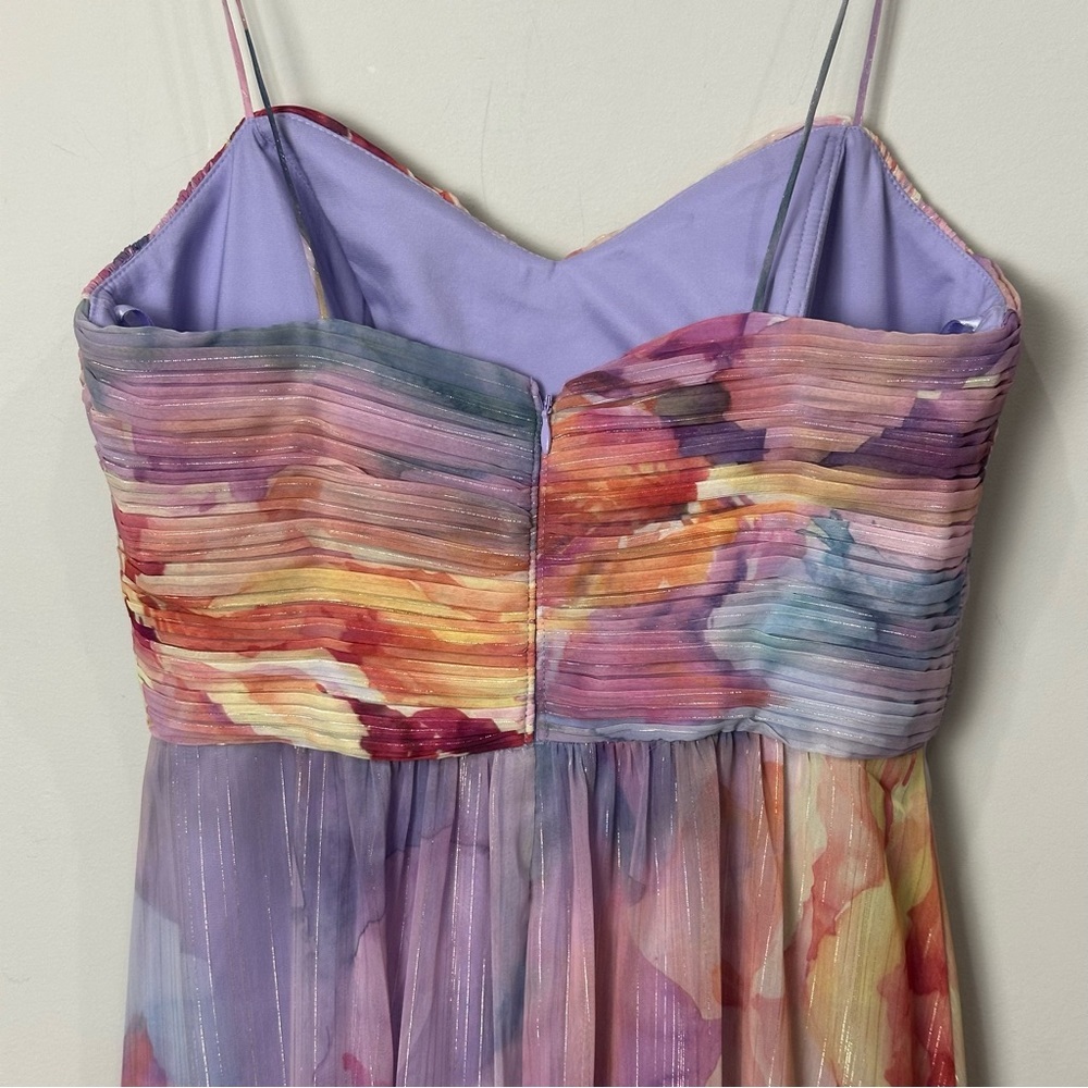 Eliza J Floral Maxi Dress - Purple and Pink - Picture 6 of 8